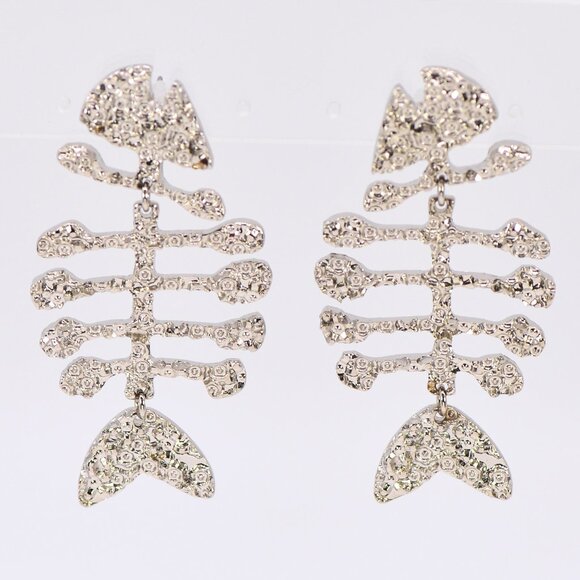 Fish bone Earring ♥ - Picture 6 of 6